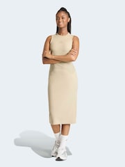 adidas Brown ALL SZN Ribbed Dress - Image 1 of 6