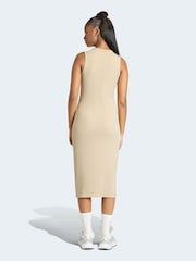 adidas Brown ALL SZN Ribbed Dress - Image 3 of 6