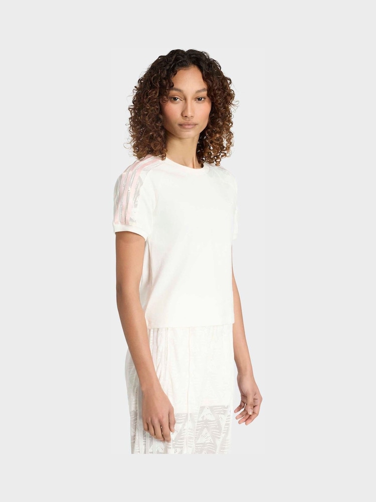 adidas Originals Purple Lace Cali T-Shirt - Image 1 of 6