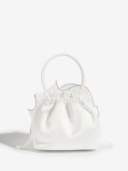 Lipsy Ivory Bridal Embellished Rose Top Handle Bag - Image 6 of 6