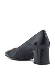 Jones Bootmaker Charcoal Black Ladies Court Smart Shoes - Image 4 of 5