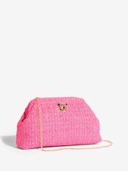 Rosa - Lipsy Raffia Brun Clutch-veske - Bilde 2 av 5