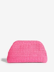 Rosa - Lipsy Raffia Brun Clutch-veske - Bilde 3 av 5