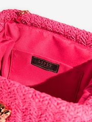 Rosa - Lipsy Raffia Brun Clutch-veske - Bilde 5 av 5