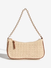 Friends Like These Neutral Chain Shoulder Bag - Image 1 of 5