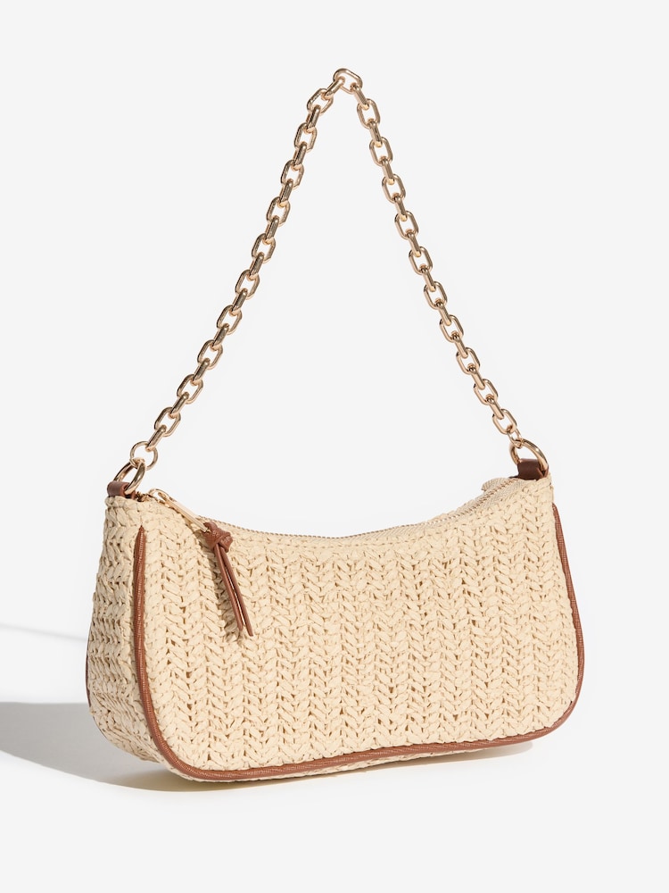 Friends Like These Neutral Chain Shoulder Bag - Image 2 of 5 Friends Like These Neutral Chain Shoulder Bag - Image 2 of 5