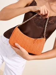 Friends Like These Orange Chain Shoulder Bag - Image 2 of 7