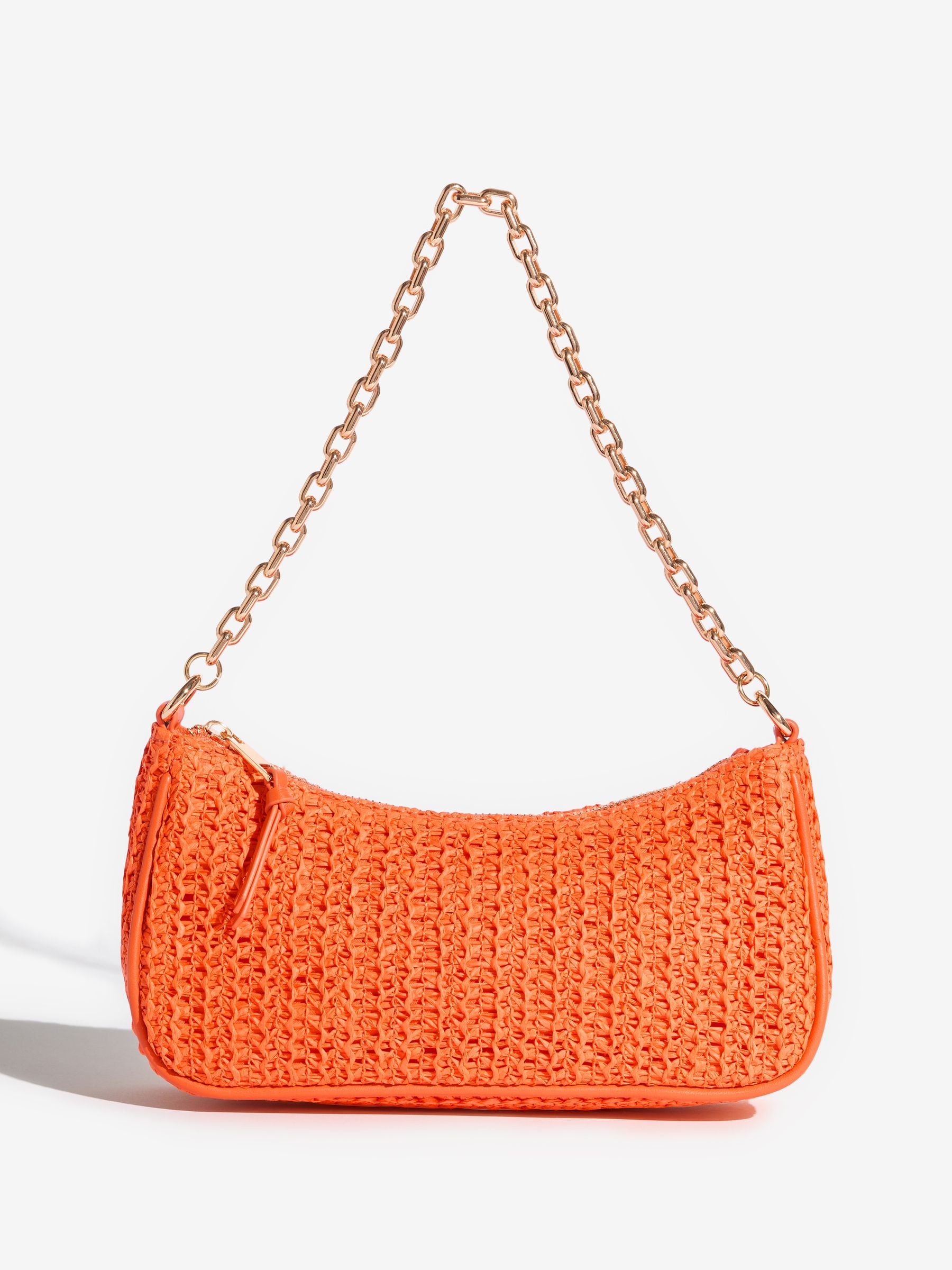 pukkuri アルミバネ shoulder bag orange Buy Friends Like These Orange Chain Shoulder Bag from the Next UK