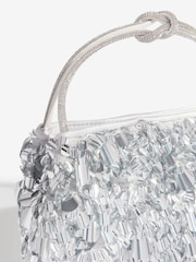 כסף - Friends Like These Sequin Top Handle Bag - תמונה 4 מתוך 7