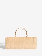 ذهبي/ لون طبيعي - Friends Like These Top Handle Clutch Bag - Image 5 of 7