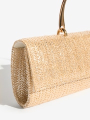 ذهبي/ لون طبيعي - Friends Like These Top Handle Clutch Bag - Image 6 of 7