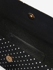 أسود منقط - Friends Like These Top Handle Clutch Bag - Image 5 of 5