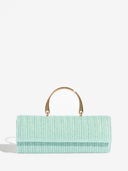 أخضر نعناعي - Friends Like These Top Handle Clutch Bag - Image 1 of 5