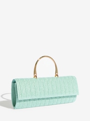 أخضر نعناعي - Friends Like These Top Handle Clutch Bag - Image 2 of 5