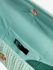 أخضر نعناعي - Friends Like These Top Handle Clutch Bag - Image 4 of 5
