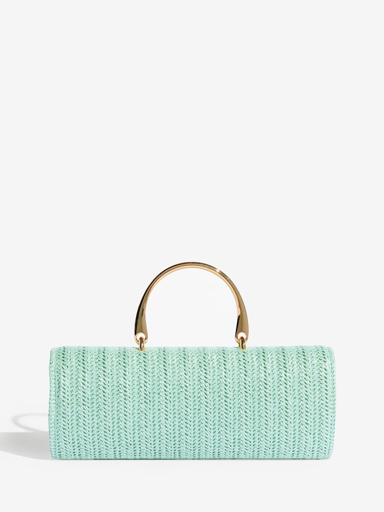 أخضر نعناعي - Friends Like These Top Handle Clutch Bag - Image 5 of 5