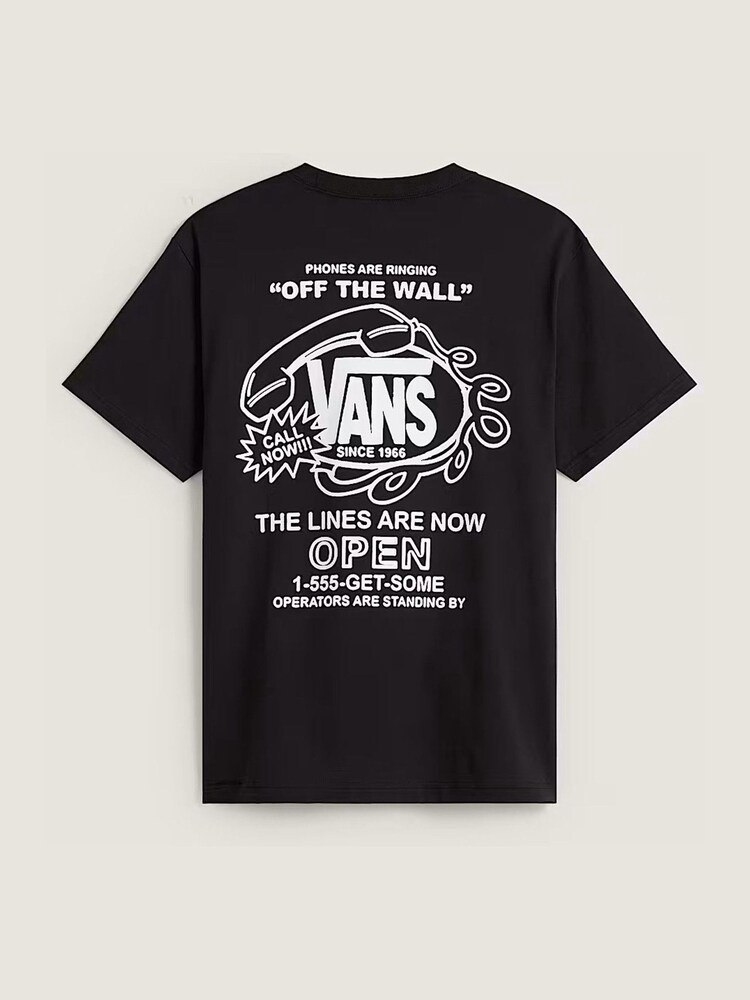 Vans Black Hot Lines T-Shirt - Image 6 of 6