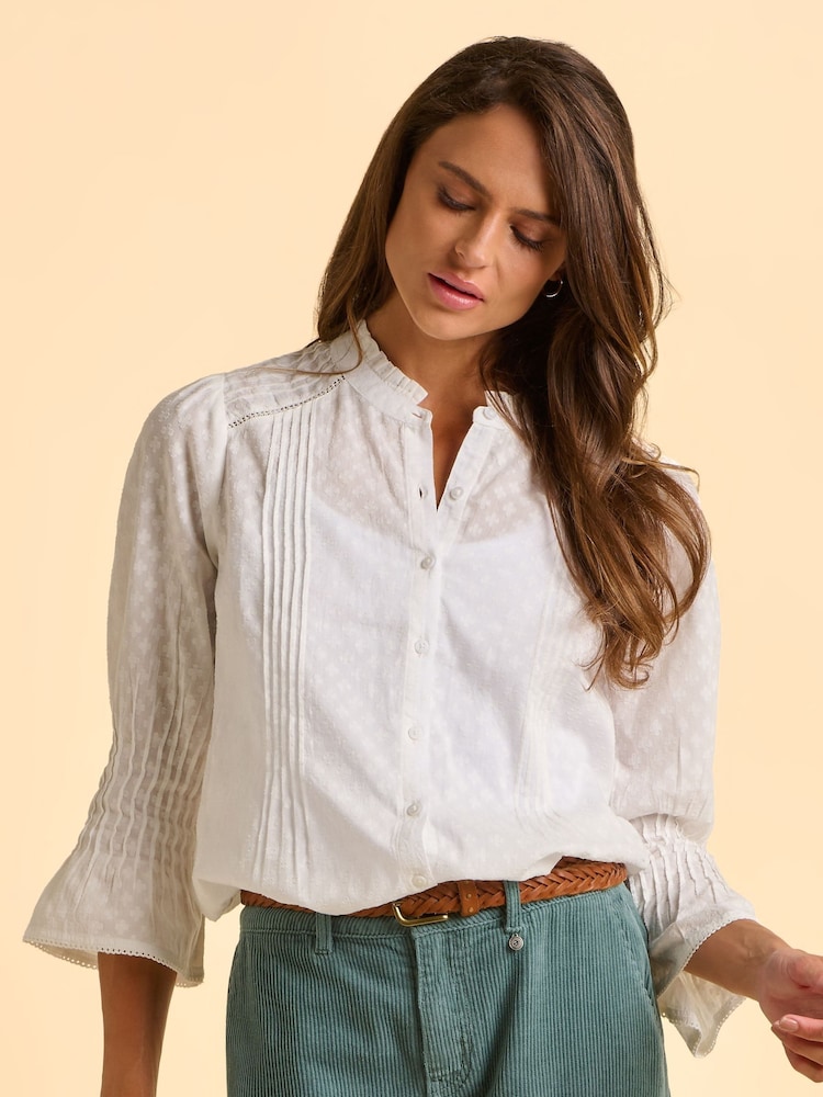 Brakeburn Cream Elva Blouse - Image 1 of 6 Brakeburn Cream Elva Blouse - Image 1 of 6