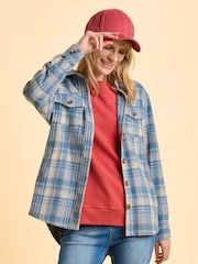 Brakeburn Blue Eira Shacket - Image 2 of 6