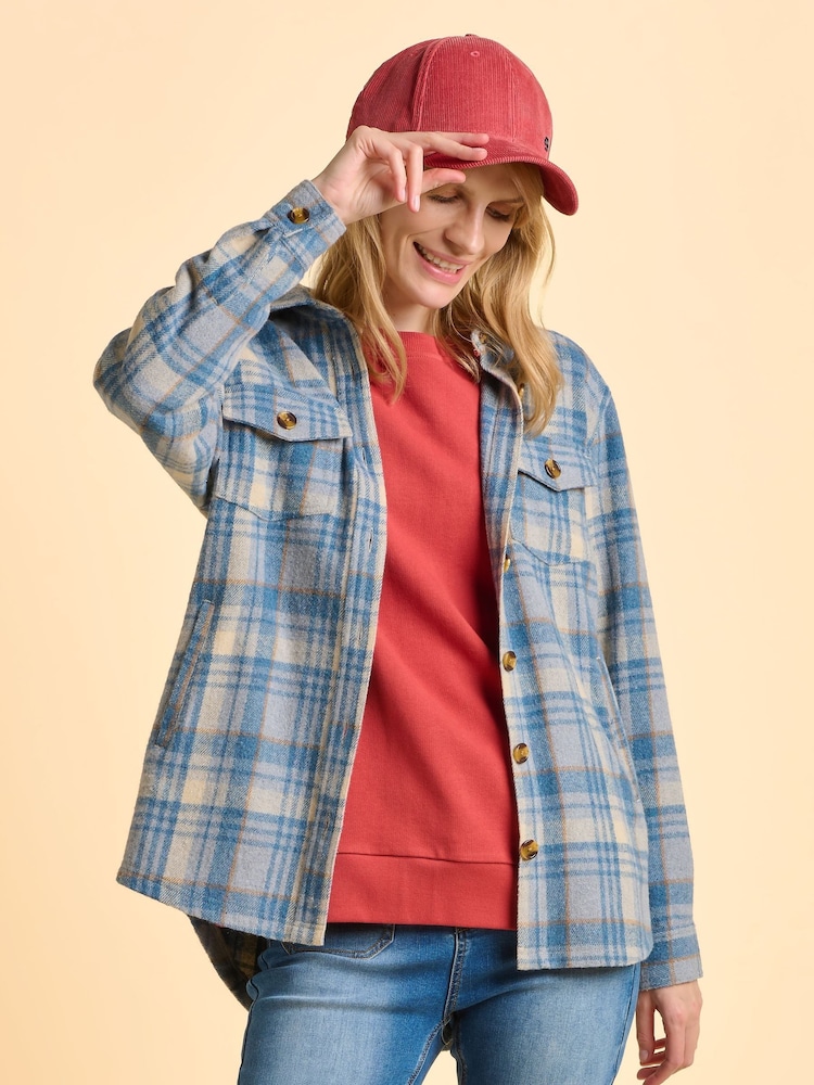 Brakeburn Blue Eira Shacket - Image 2 of 6 Brakeburn Blue Eira Shacket - Image 2 of 6