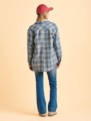 Brakeburn Blue Eira Shacket - Image 3 of 6