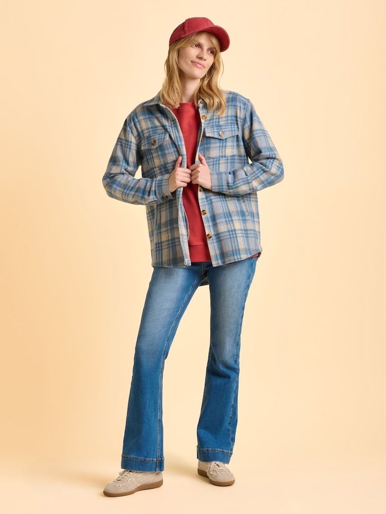 Brakeburn Blue Eira Shacket - Image 6 of 6 Brakeburn Blue Eira Shacket - Image 6 of 6
