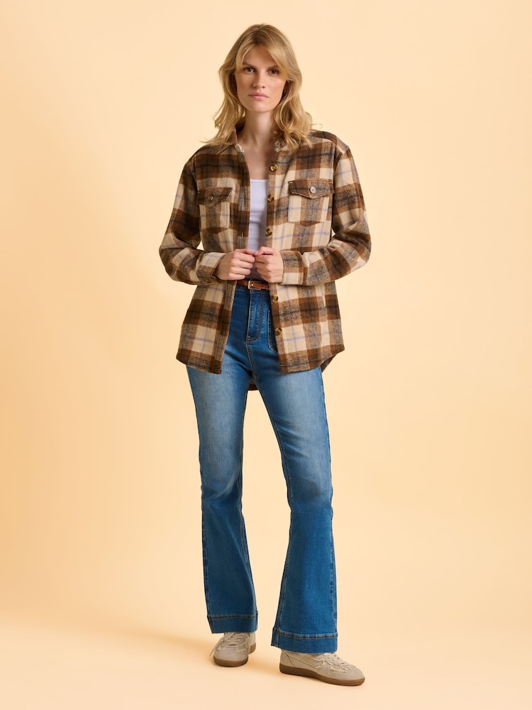 Brakeburn Brown Elowen Shacket - Image 6 of 6