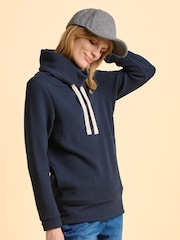Brakeburn Blue Morden Cowl Neck Sweatshirt - Image 5 of 5