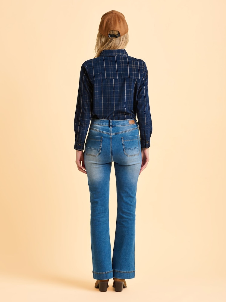 Brakeburn Blue Lumi Jeans - Image 2 of 6 Brakeburn Blue Lumi Jeans - Image 2 of 6