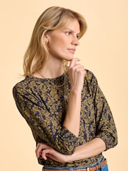 Brakeburn Blue Brielle Long Sleeve T-Shirt - Image 5 of 5