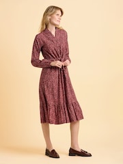 Brakeburn Red Meadow Midi Dress - Image 3 of 5