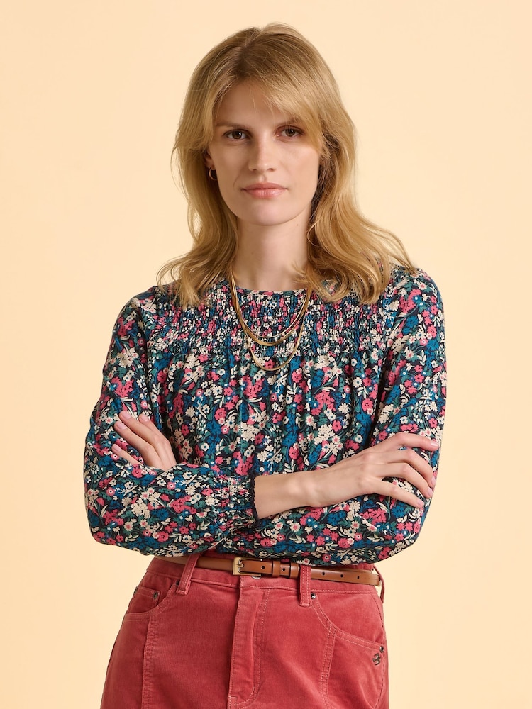 Brakeburn Blue Brenda Long Sleeve T-Shirt - Image 1 of 6