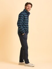 Brakeburn Blue Mudeford Quarter Zip Sweatshirt - Image 3 of 6