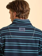Brakeburn Blue Mudeford Quarter Zip Sweatshirt - Image 5 of 6