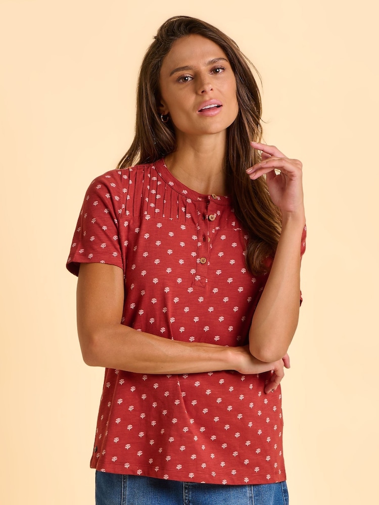 Brakeburn Red North T-Shirt - Image 6 of 6