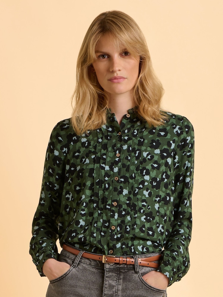 Brakeburn Green Mylla Blouse - Image 1 of 6 Brakeburn Green Mylla Blouse - Image 1 of 6
