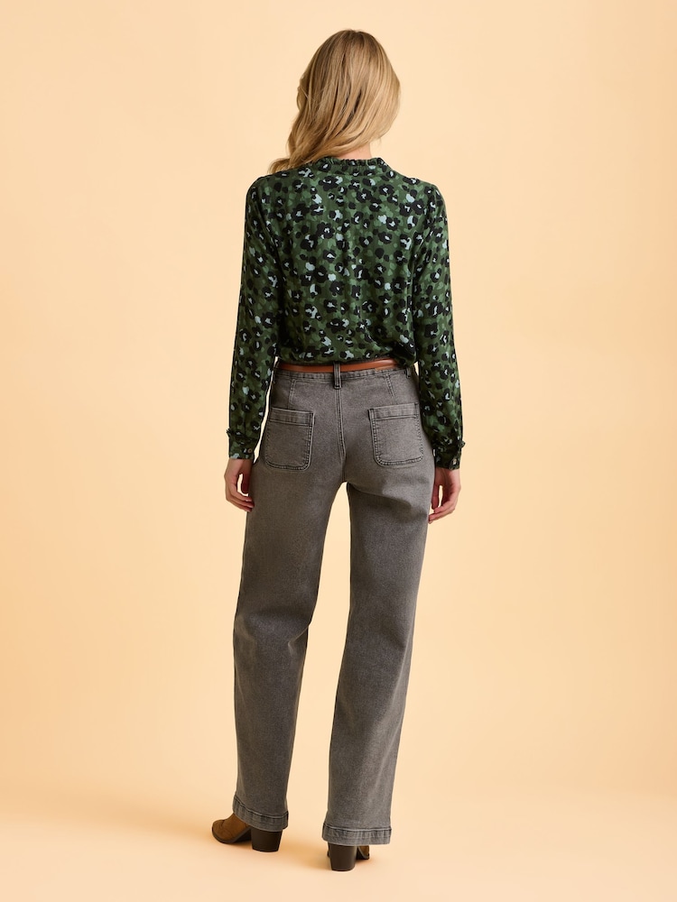 Brakeburn Green Mylla Blouse - Image 2 of 6 Brakeburn Green Mylla Blouse - Image 2 of 6