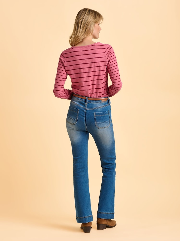 Brakeburn Pink Studland Long Sleeve T-Shirt - Image 2 of 6