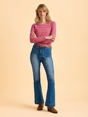 Brakeburn Pink Studland Long Sleeve T-Shirt - Image 6 of 6