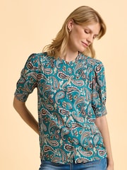 Brakeburn Blue Brody Blouse - Image 1 of 6