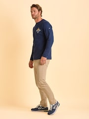 Brakeburn Blue Tasley Long Sleeve T-Shirt - Image 3 of 5