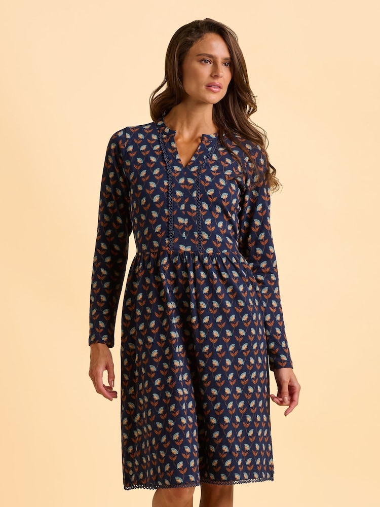 Brakeburn Blue Rowan Dress - Image 1 of 6 Brakeburn Blue Rowan Dress - Image 1 of 6