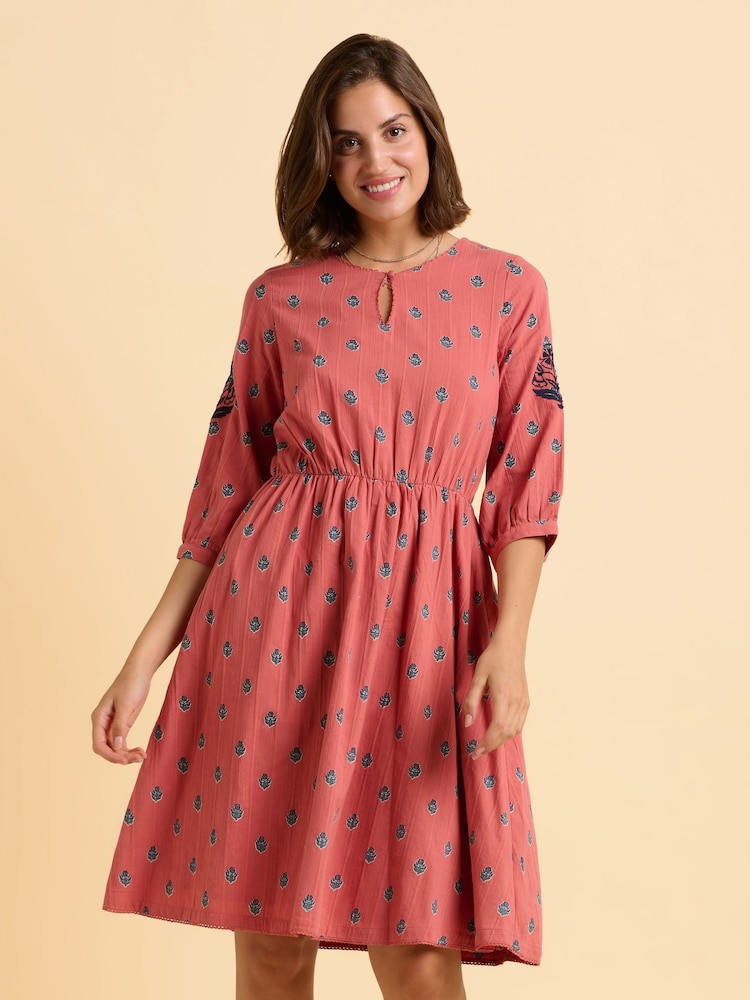 Brakeburn Pink Rolling Dress - Image 1 of 5