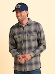 Brakeburn Natural Farnworth Check Shirt - Image 1 of 6
