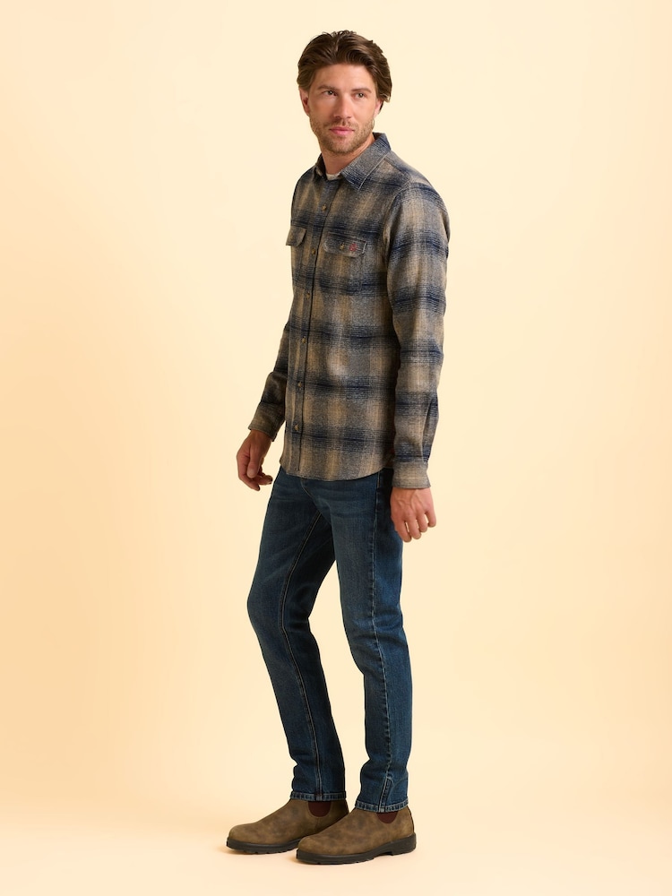 Brakeburn Natural Farnworth Check Shirt - Image 2 of 6