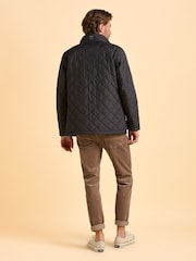 Brakeburn Black Sanderstead Diamond Quilted Jacket - Image 2 of 6