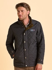 Brakeburn Black Sanderstead Diamond Quilted Jacket - Image 4 of 6