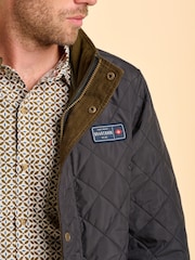 Brakeburn Black Sanderstead Diamond Quilted Jacket - Image 5 of 6