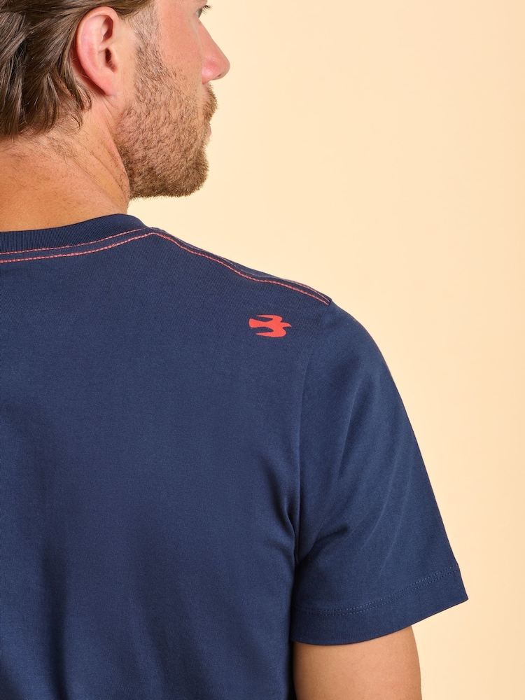 Brakeburn Blue Templemore T-Shirt - Image 2 of 5