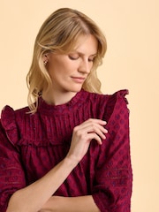 Brakeburn Red Grace Blouse - Image 6 of 6